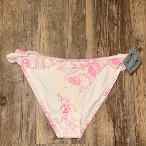 NWT Shade & Shore Pink Floral Bikini Bottom